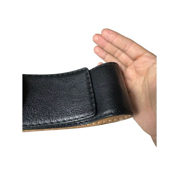 Michael Kors Black Wide Waist Belt Size S - Picture 4 of 8